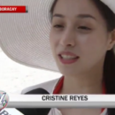 Christine Reyes is on short vacation in Boracay